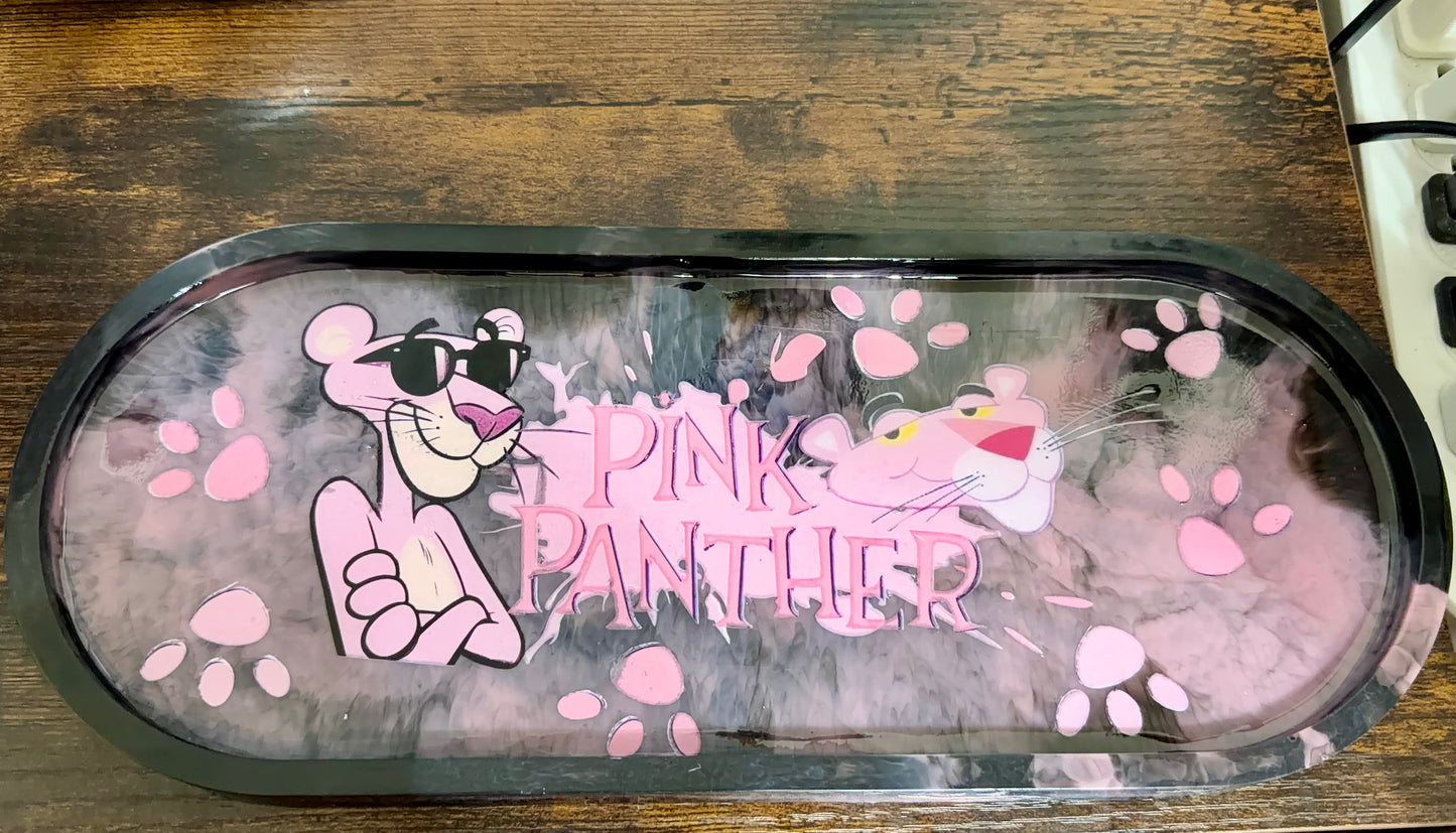 Large size pink panther cigar/candle tray
