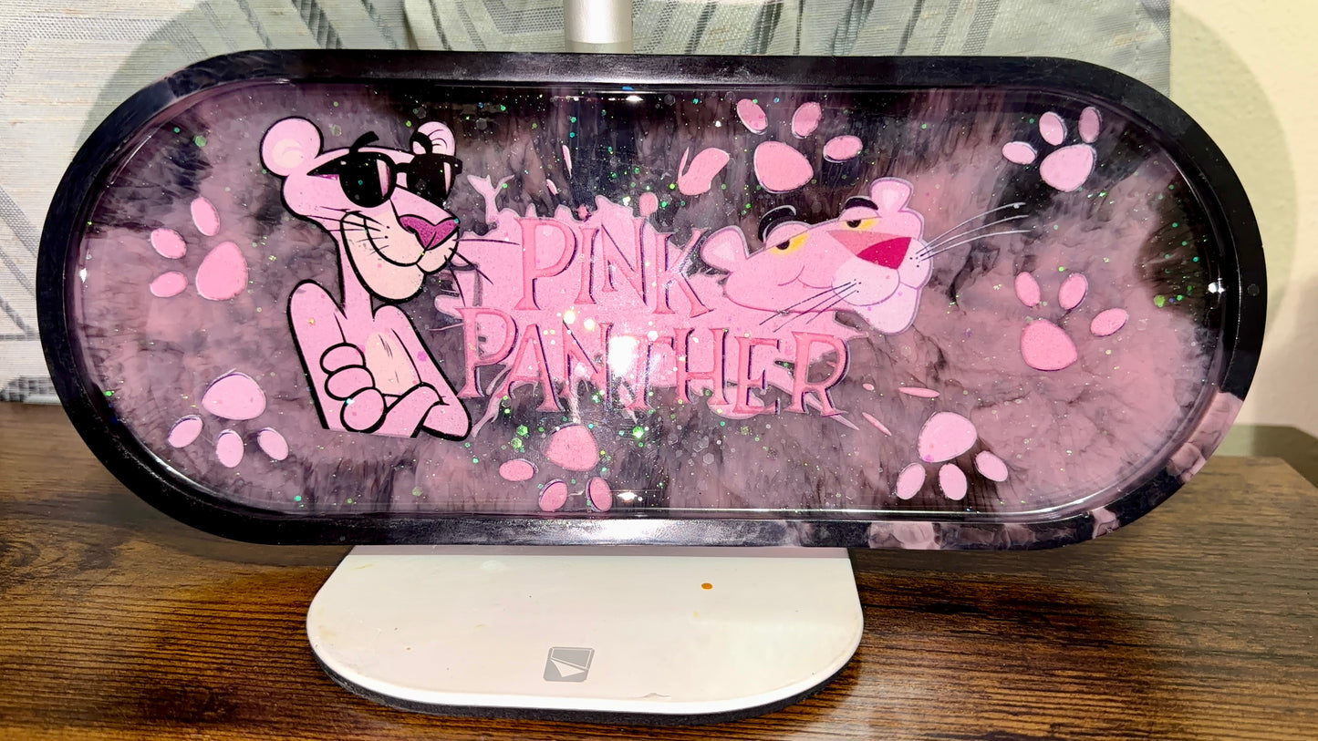 Large size pink panther cigar/candle tray