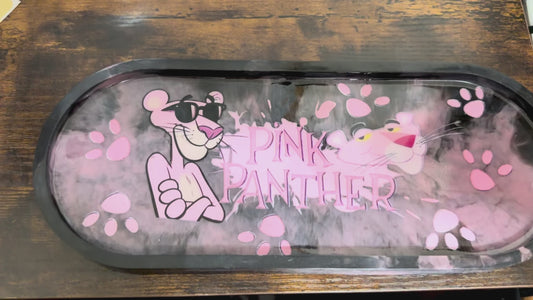 Large size pink panther cigar/candle tray