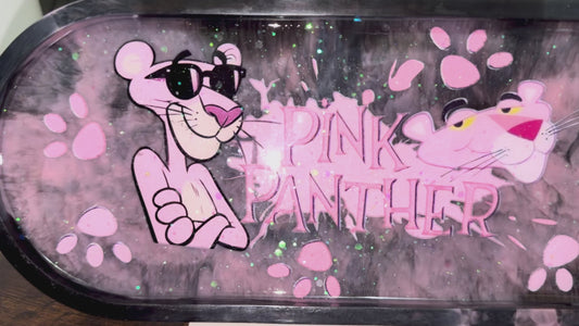 Large size pink panther cigar/candle tray